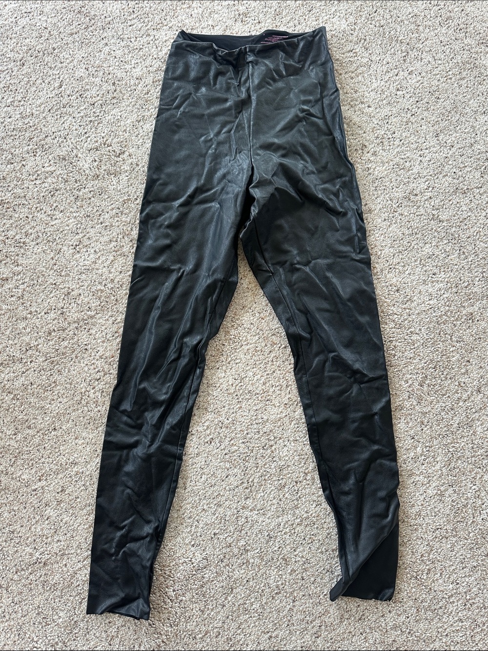 Commando Black Faux-Leather leggings